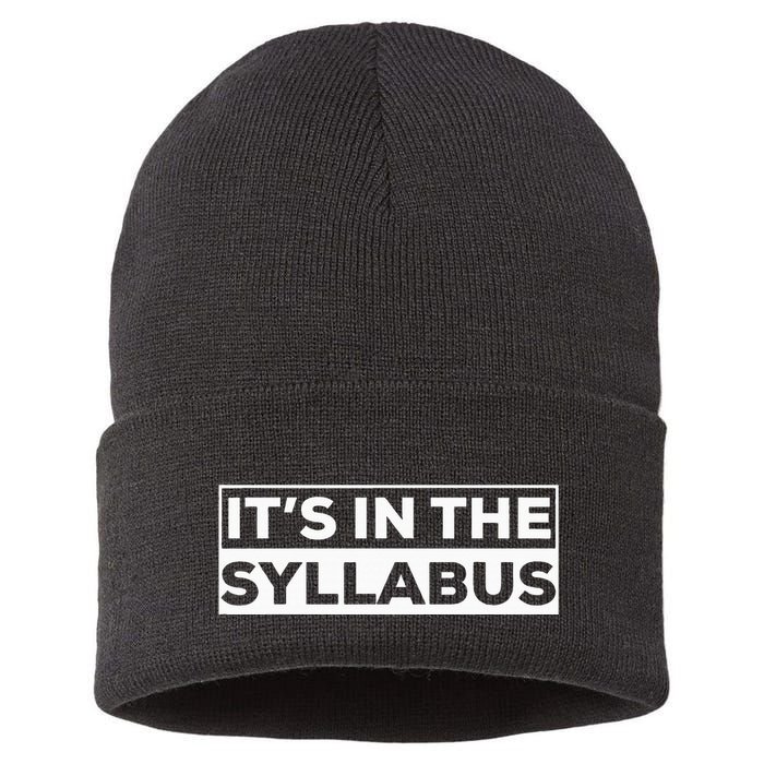 ItS In The Syllabus Sustainable Knit Beanie