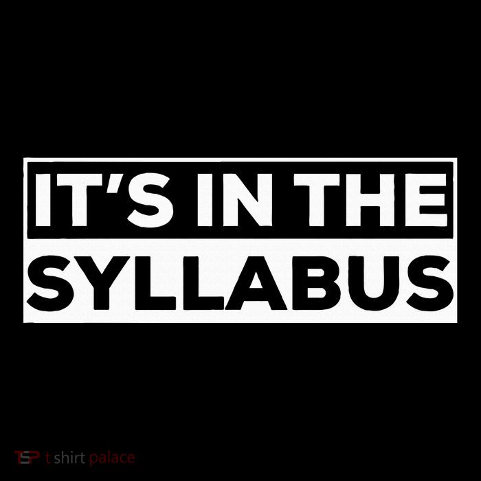 ItS In The Syllabus Toddler Hoodie