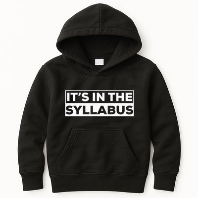 ItS In The Syllabus Kids Hoodie