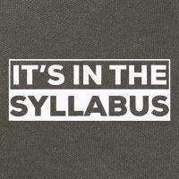 ItS In The Syllabus Cotton Canvas Backpack