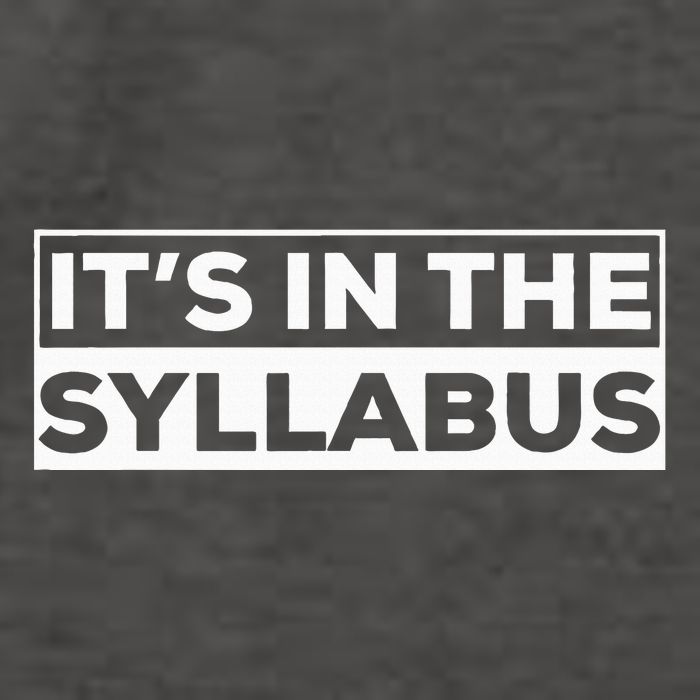 ItS In The Syllabus Vector Backpack