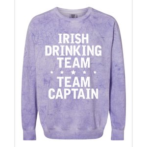 Irish Ing Team Irish Pride St Patricks Day Cool Gift Colorblast Crewneck Sweatshirt