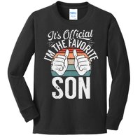 Its Im The Favorite Son Kids Long Sleeve Shirt