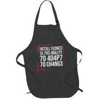Intelligence Is The Ability To Adapt To Change Smart People Apron