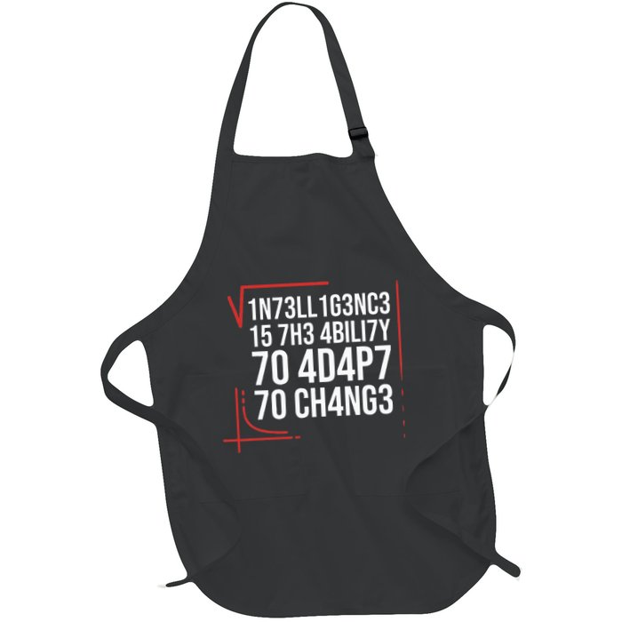 Intelligence Is The Ability To Adapt To Change Smart People Apron