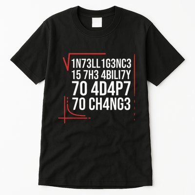 Intelligence Is The Ability To Adapt To Change Smart People Tall T-Shirt