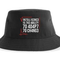 Intelligence Is The Ability To Adapt To Change Smart People Sustainable Bucket Hat