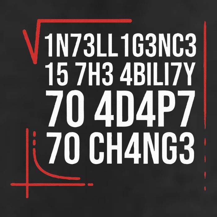 Intelligence Is The Ability To Adapt To Change Smart People Adult Drive Performance Visor