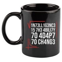 Intelligence Is The Ability To Adapt To Change Smart People 11oz C Handle Ceramic Mug