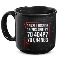 Intelligence Is The Ability To Adapt To Change Smart People 15oz Campfire Ceramic Mug