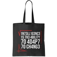 Intelligence Is The Ability To Adapt To Change Smart People Bag