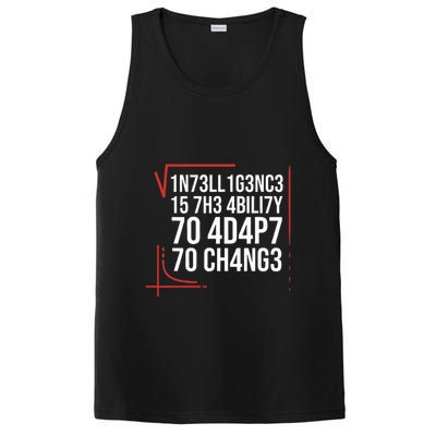 Intelligence Is The Ability To Adapt To Change Smart People PosiCharge Competitor Tank
