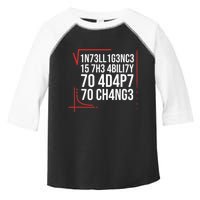 Intelligence Is The Ability To Adapt To Change Smart People Toddler Fine Jersey T-Shirt