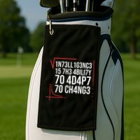 Intelligence Is The Ability To Adapt To Change Smart People Golf Towel
