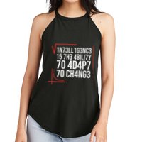 Intelligence Is The Ability To Adapt To Change Smart People Women's Perfect Tri Rocker Tank