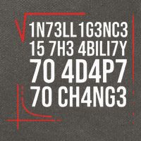 Intelligence Is The Ability To Adapt To Change Smart People Cotton Canvas Backpack