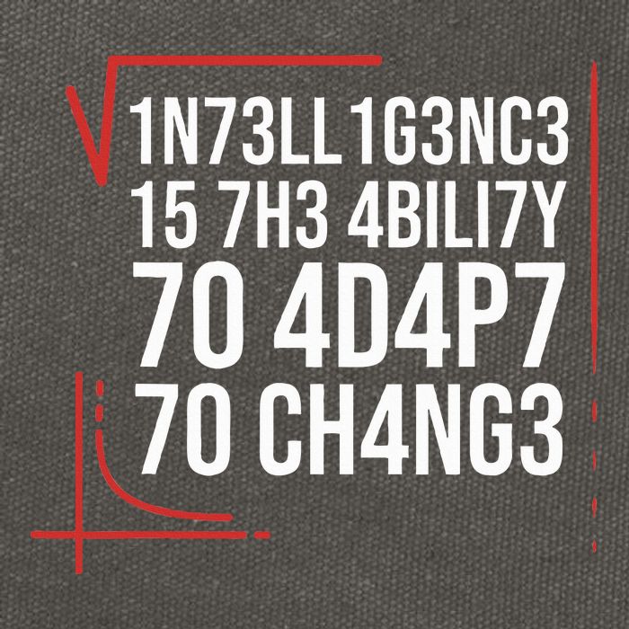 Intelligence Is The Ability To Adapt To Change Smart People Cotton Canvas Backpack