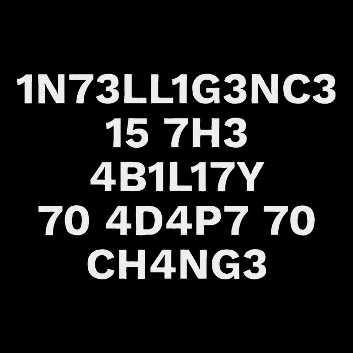 Intelligence Is The Ability To Adapt To Change Baby Bodysuit
