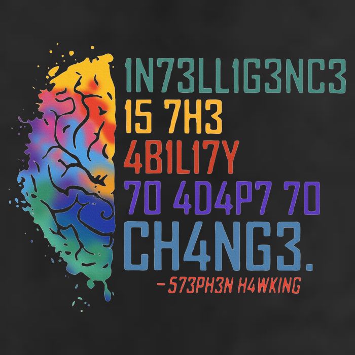 Intelligence Is The Ability To Adapt To Change Cool Comfort Performance Bucket Hat