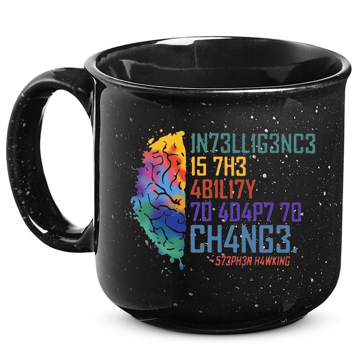 Intelligence Is The Ability To Adapt To Change 15oz Campfire Ceramic Mug