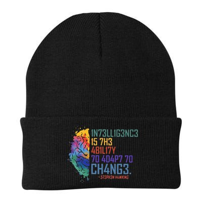 Intelligence Is The Ability To Adapt To Change Beanie