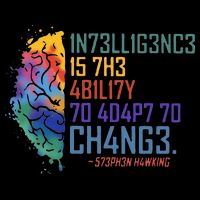 Intelligence Is The Ability To Adapt To Change Drawstring Bag