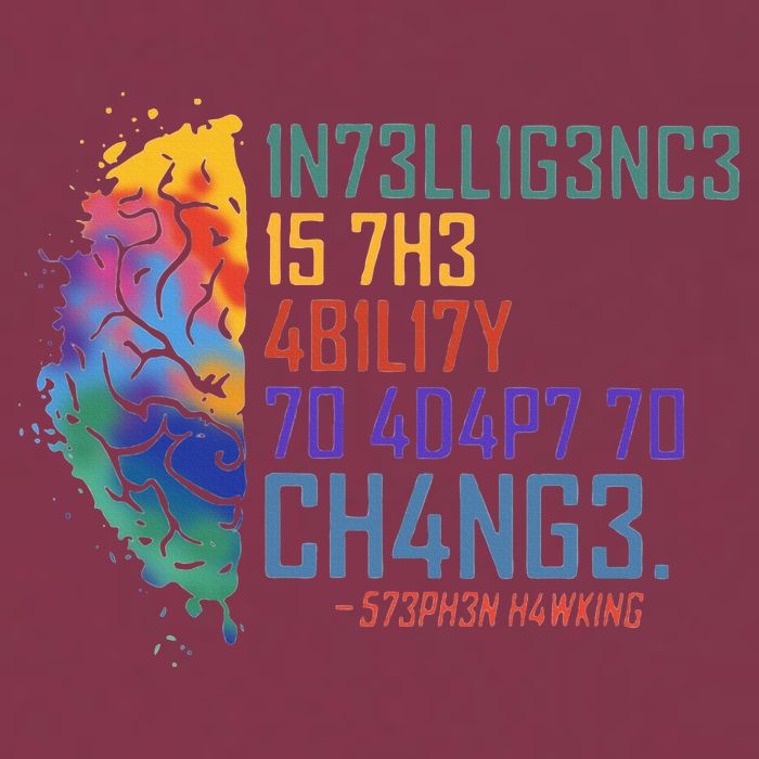 Intelligence Is The Ability To Adapt To Change 16oz Travel Tumbler