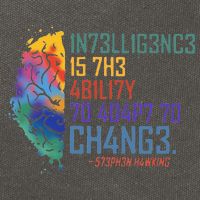 Intelligence Is The Ability To Adapt To Change Cotton Canvas Backpack