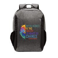 Intelligence Is The Ability To Adapt To Change Vector Backpack