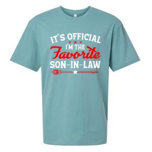 Its Im The Favorite Son In Law Funny Family Sueded Cloud Jersey T-Shirt