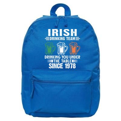 Irish Ing Team Since 1978 Irish Gift 16 in Basic Backpack