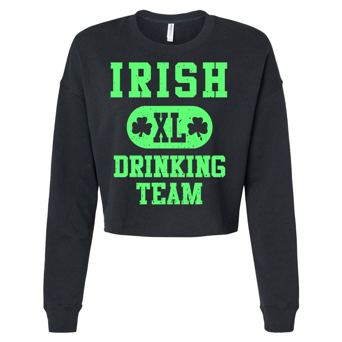 Irish Ing Team St Paddy's Day Gift Cropped Pullover Crew