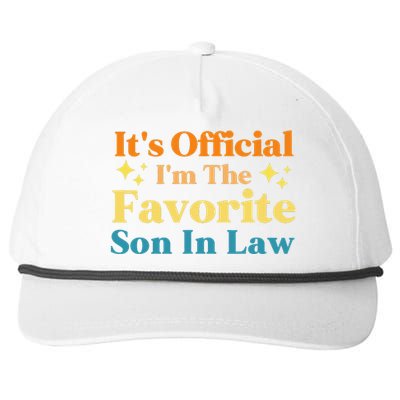 It's I'm The Favorite Son In Law Funny Family Humor Snapback Five-Panel Rope Hat