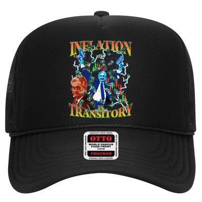 Inflation Is Transitory  90s Bootleg Merch Style JPOW  Trucker Hat