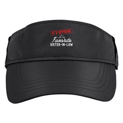 It's I'm The Favorite Sister In Law Vintage Adult Drive Performance Visor