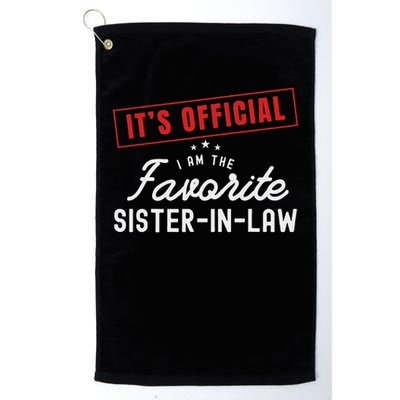 It's I'm The Favorite Sister In Law Vintage Golf Towel