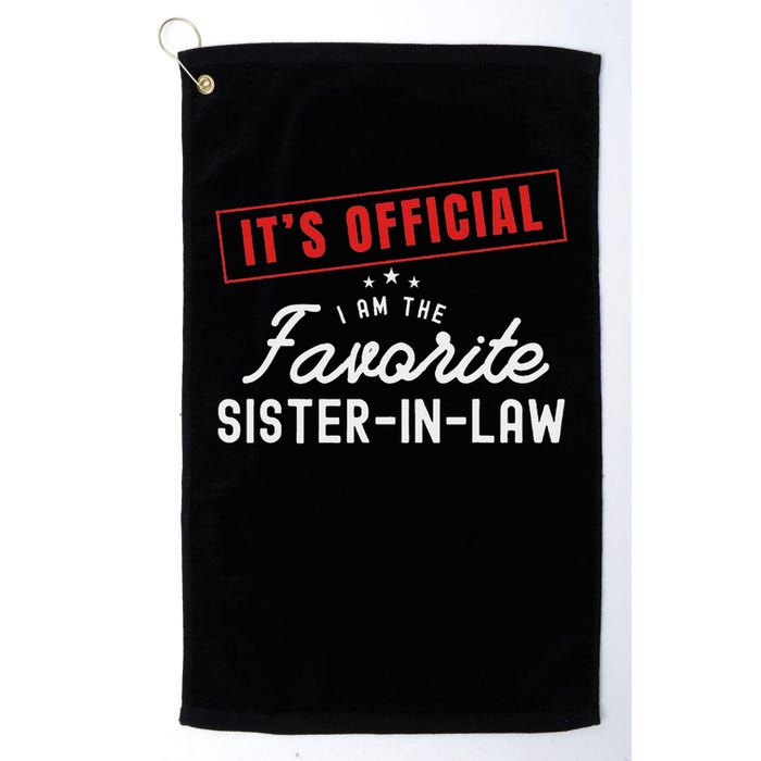 It's I'm The Favorite Sister In Law Vintage Golf Towel