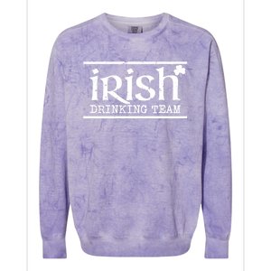 Irish Ing Team St Patrick's Day Party Logo Cool Gift Colorblast Crewneck Sweatshirt