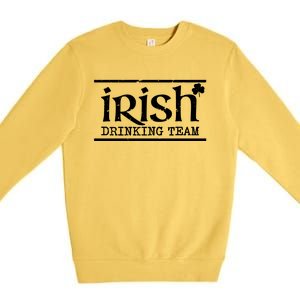 Irish Ing Team St Patrick's Day Party Logo Cool Gift Premium Crewneck Sweatshirt