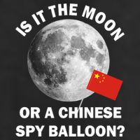Is It The Moon Or A Chinese Spy Balloon Garment-Dyed Fleece Hoodie