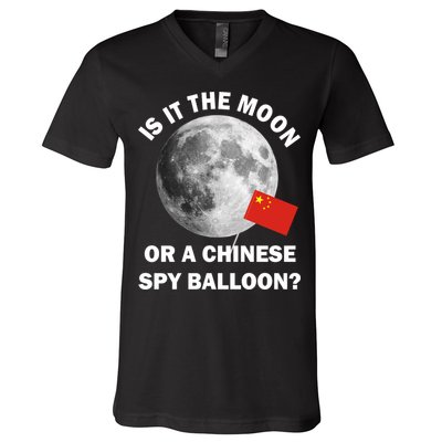 Is It The Moon Or A Chinese Spy Balloon V-Neck T-Shirt
