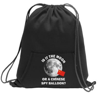 Is It The Moon Or A Chinese Spy Balloon Sweatshirt Cinch Pack Bag