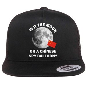 Is It The Moon Or A Chinese Spy Balloon Flat Bill Trucker Hat