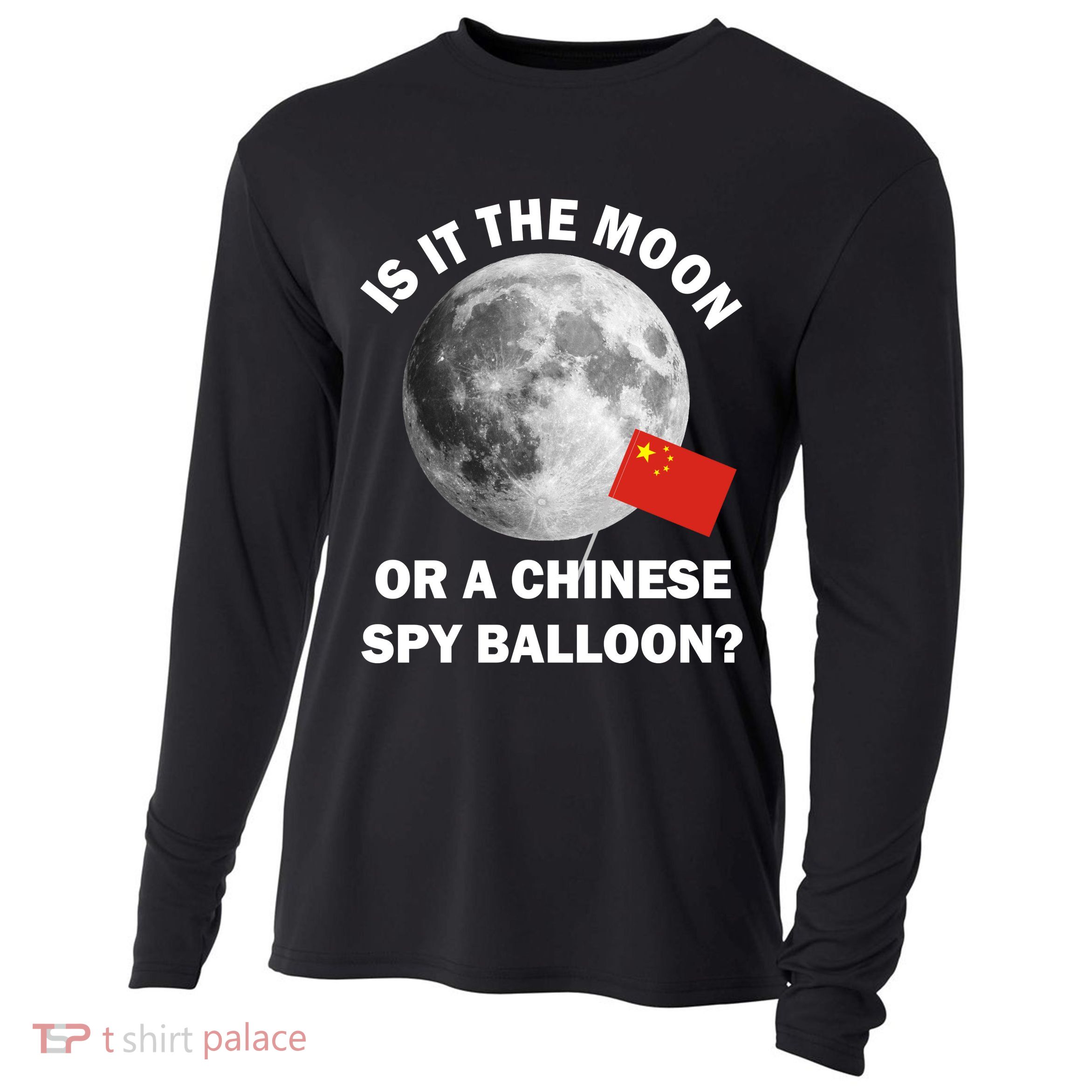 Is It The Moon Or A Chinese Spy Balloon Cooling Performance Long Sleeve Crew