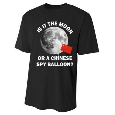 Is It The Moon Or A Chinese Spy Balloon Performance Sprint T-Shirt