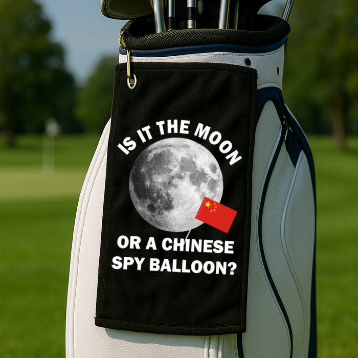 Is It The Moon Or A Chinese Spy Balloon Golf Towel