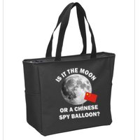 Is It The Moon Or A Chinese Spy Balloon Zip Tote Bag