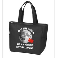 Is It The Moon Or A Chinese Spy Balloon Zip Tote Bag