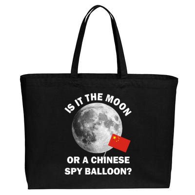 Is It The Moon Or A Chinese Spy Balloon Cotton Canvas Jumbo Tote