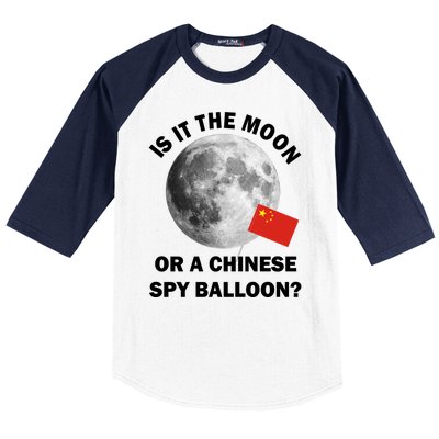 Is It The Moon Or A Chinese Spy Balloon Baseball Sleeve Shirt